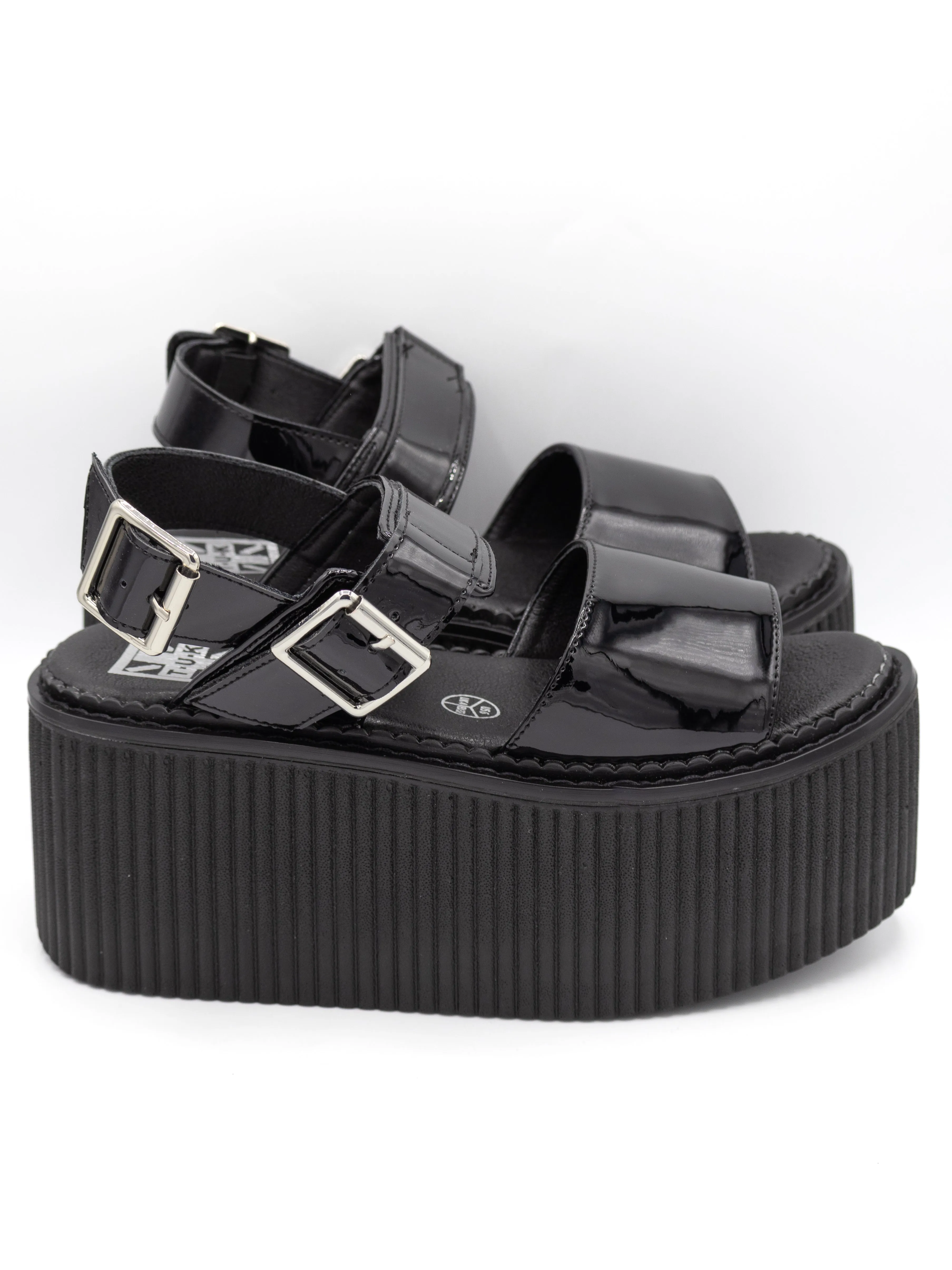 Patent Madison Platform Sandal - T.U.K.