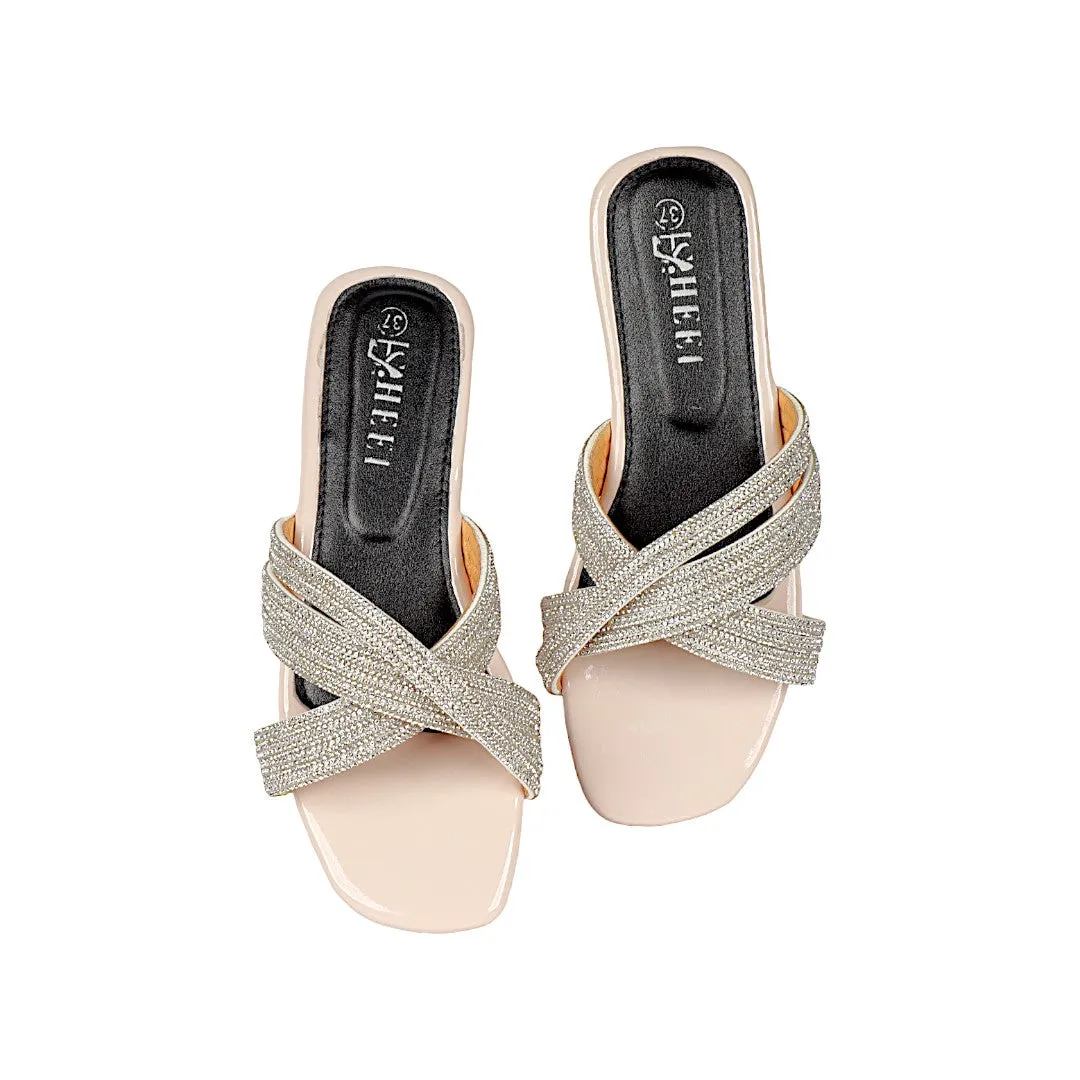 REHINESTONE FLAT SANDAL