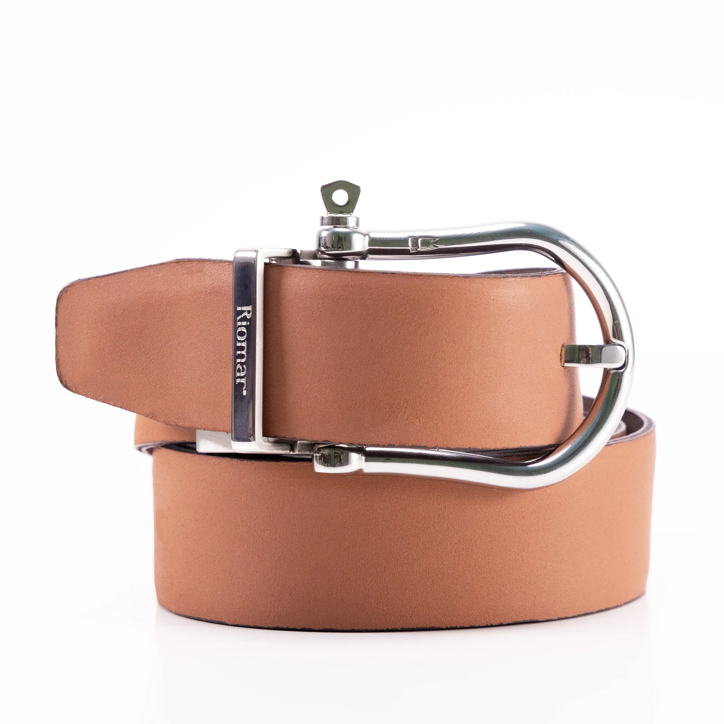 Riomar Reversible Belt: Mahogany / Teak