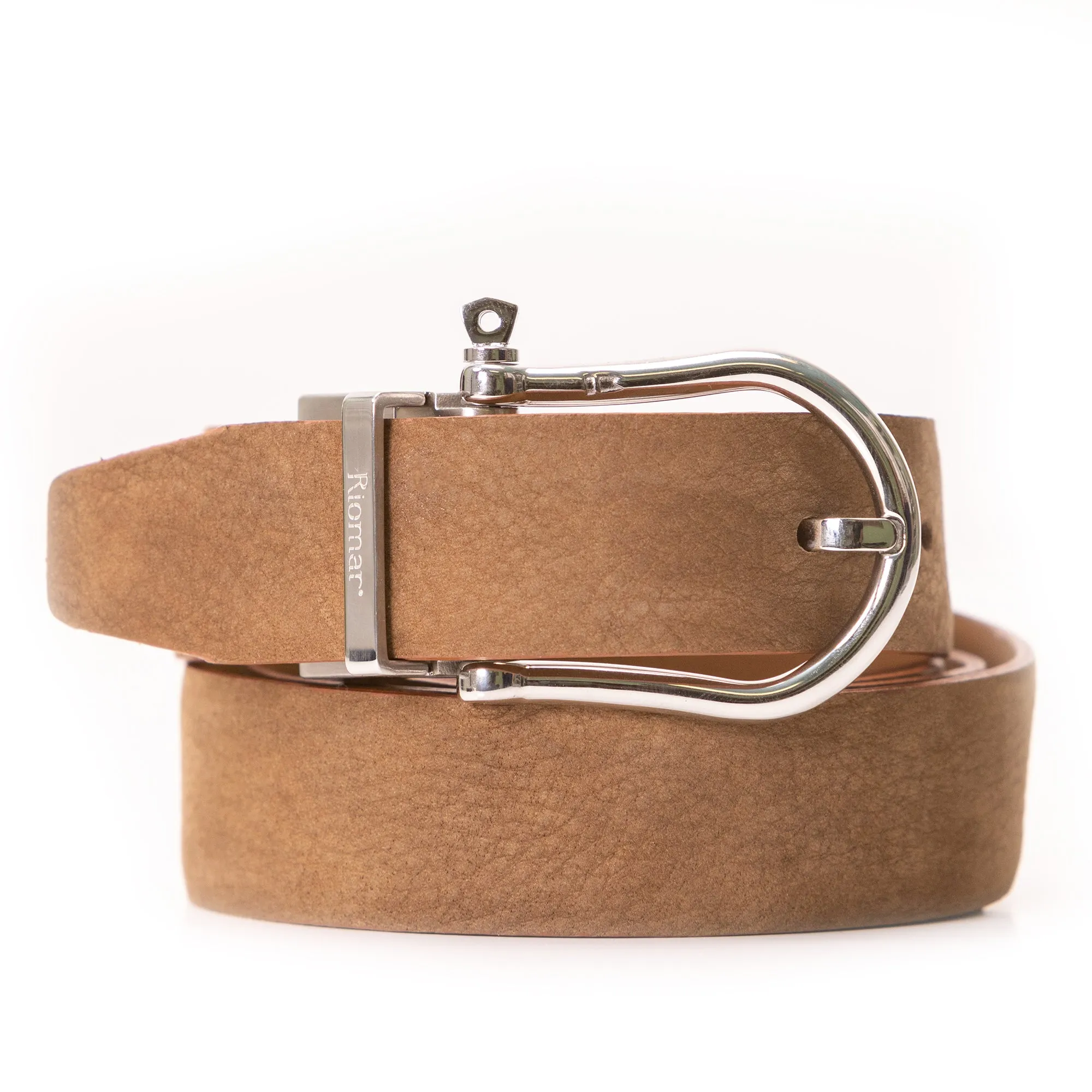 Riomar Reversible Belt: Tan / Halyard