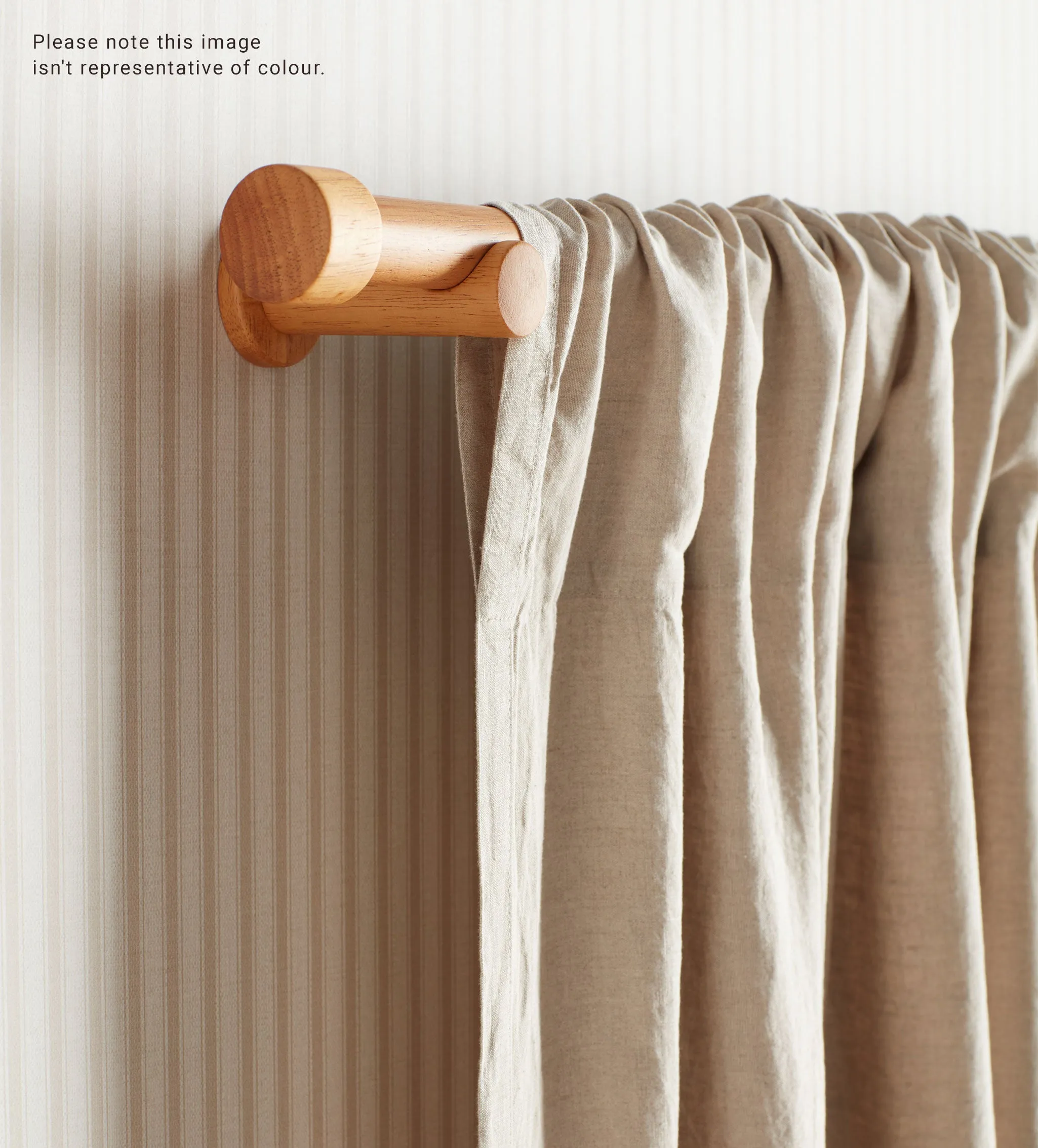 Spice 100% Linen Loop Top Curtain (Single)