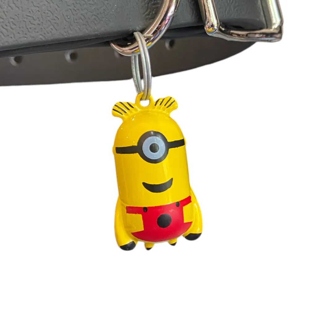 Talking Dog Club Minion Cartoon Collar Bell For Cats & Dogs (Yellow)