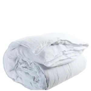 Washed Linen Bedding in White