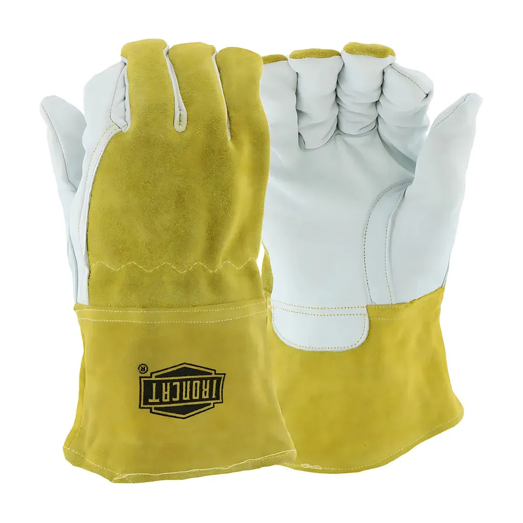 West Chester 6143/L Premium Top Grain Goatskin Leather MIG Welder's Glove with Split Cowhide Back