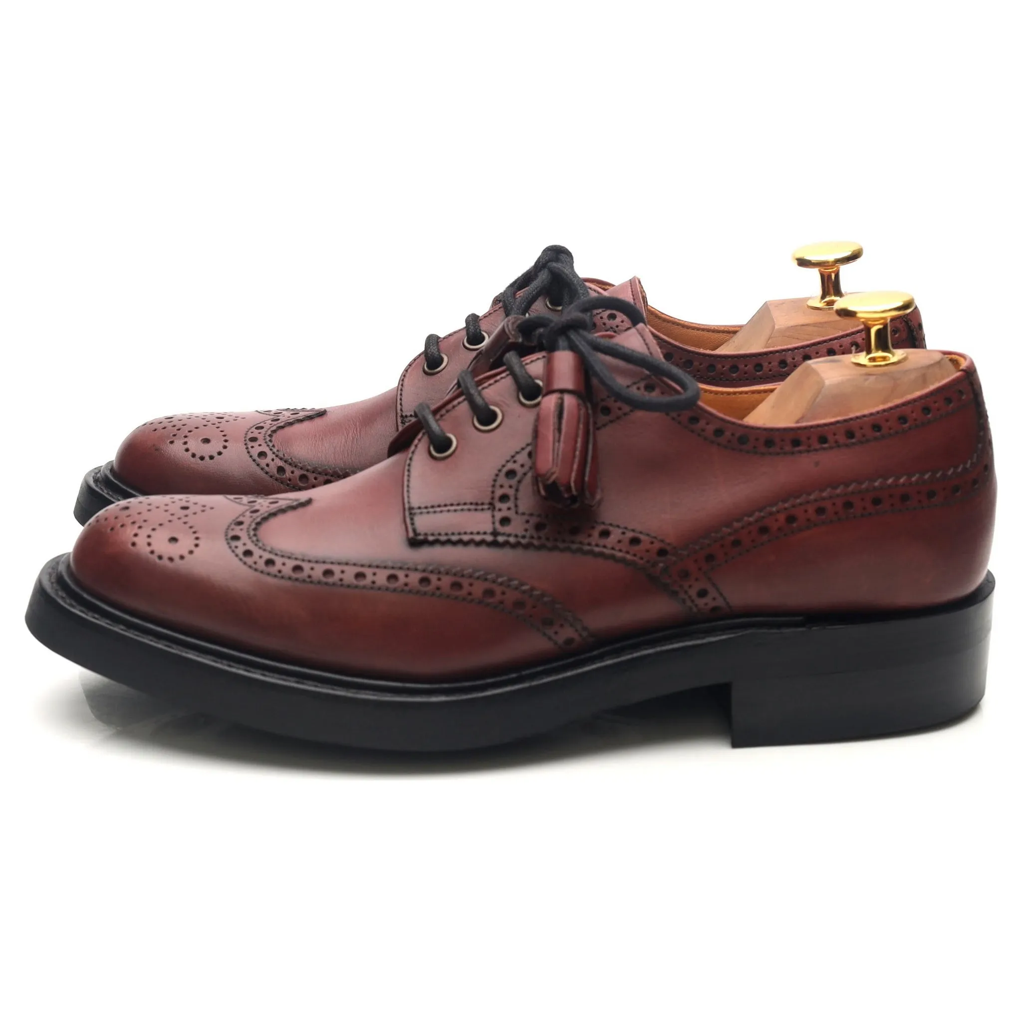 Women's 'Esme' Burgundy Leather Brogues UK 5 D