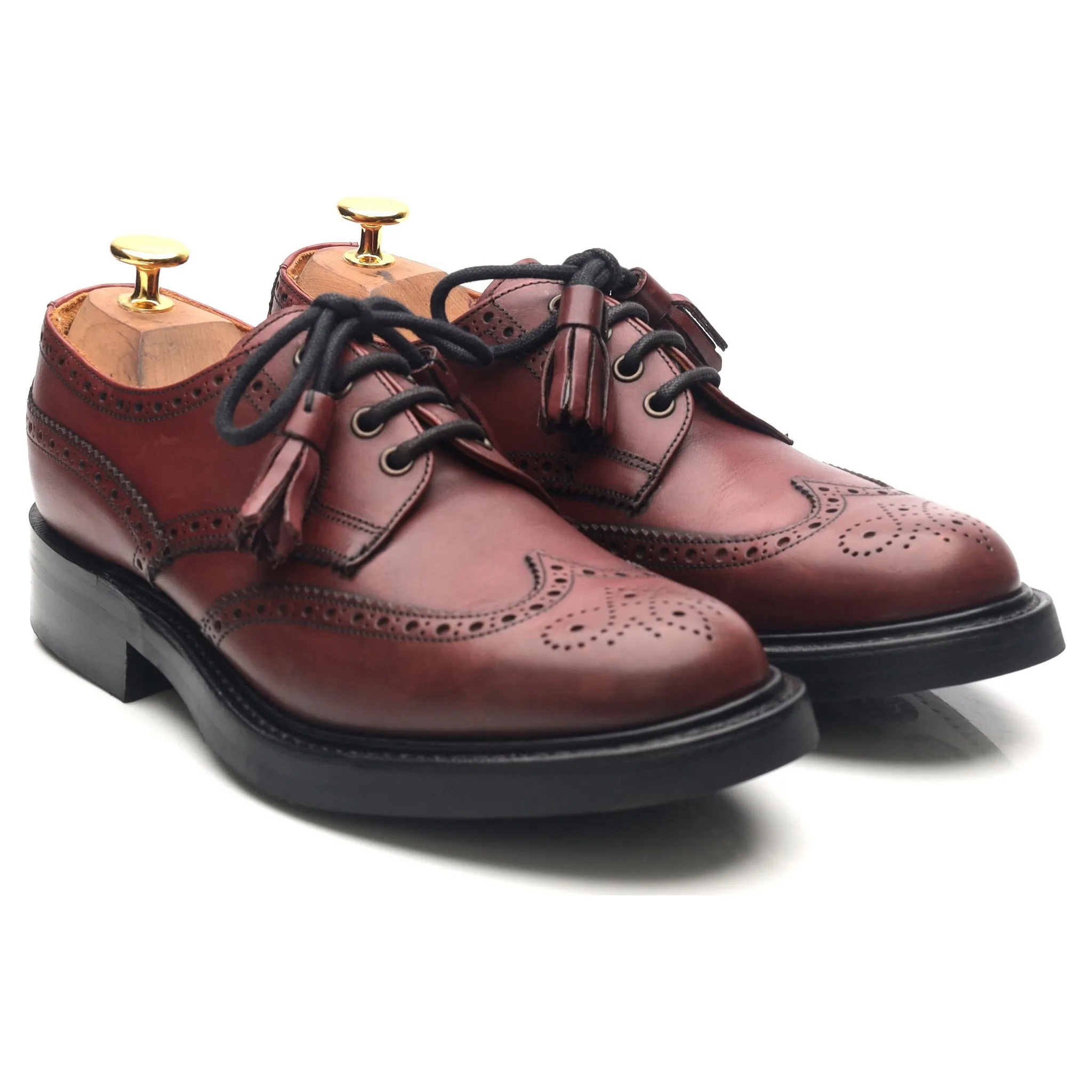 Women's 'Esme' Burgundy Leather Brogues UK 5 D