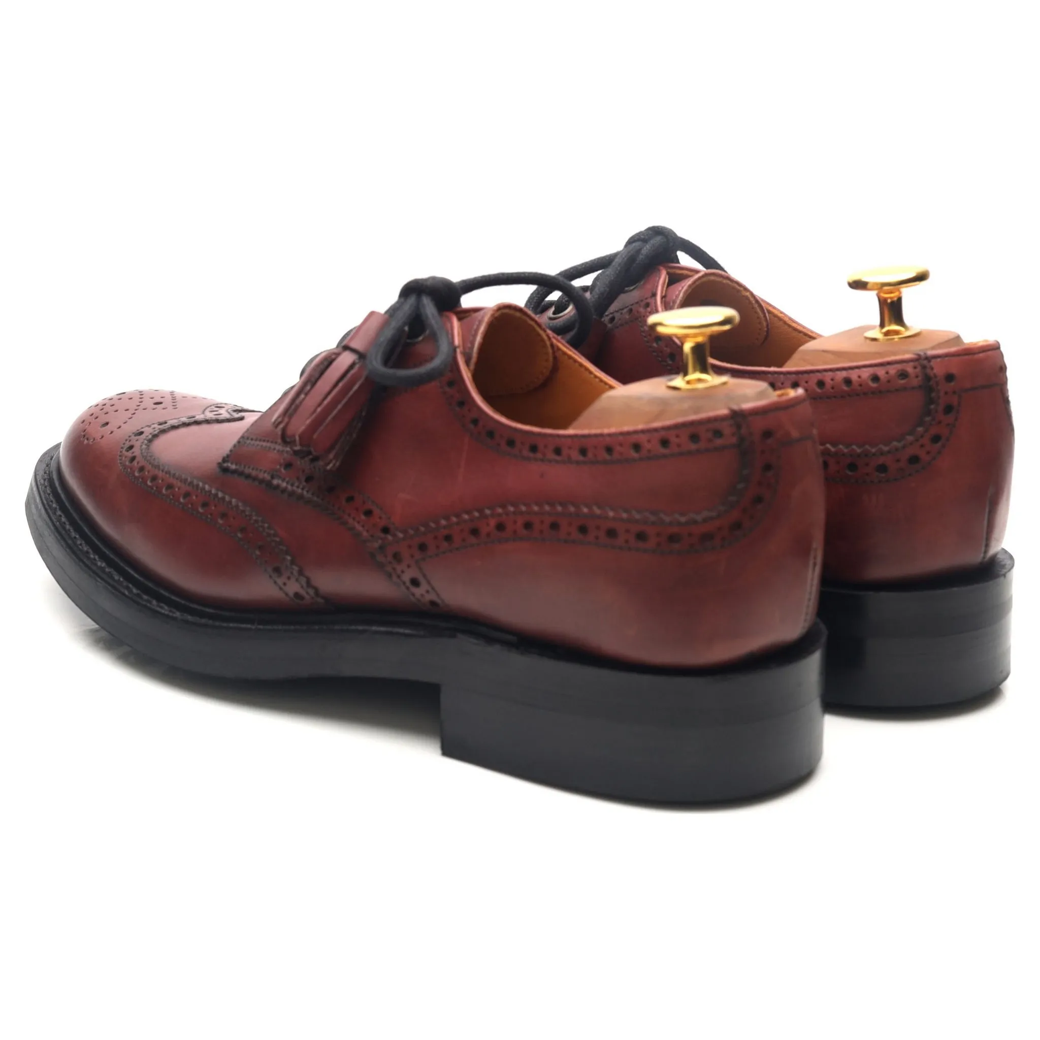 Women's 'Esme' Burgundy Leather Brogues UK 5 D