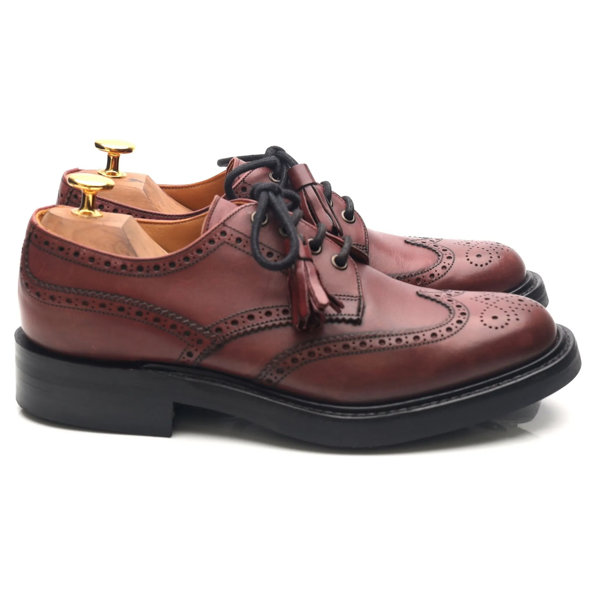 Women's 'Esme' Burgundy Leather Brogues UK 5 D