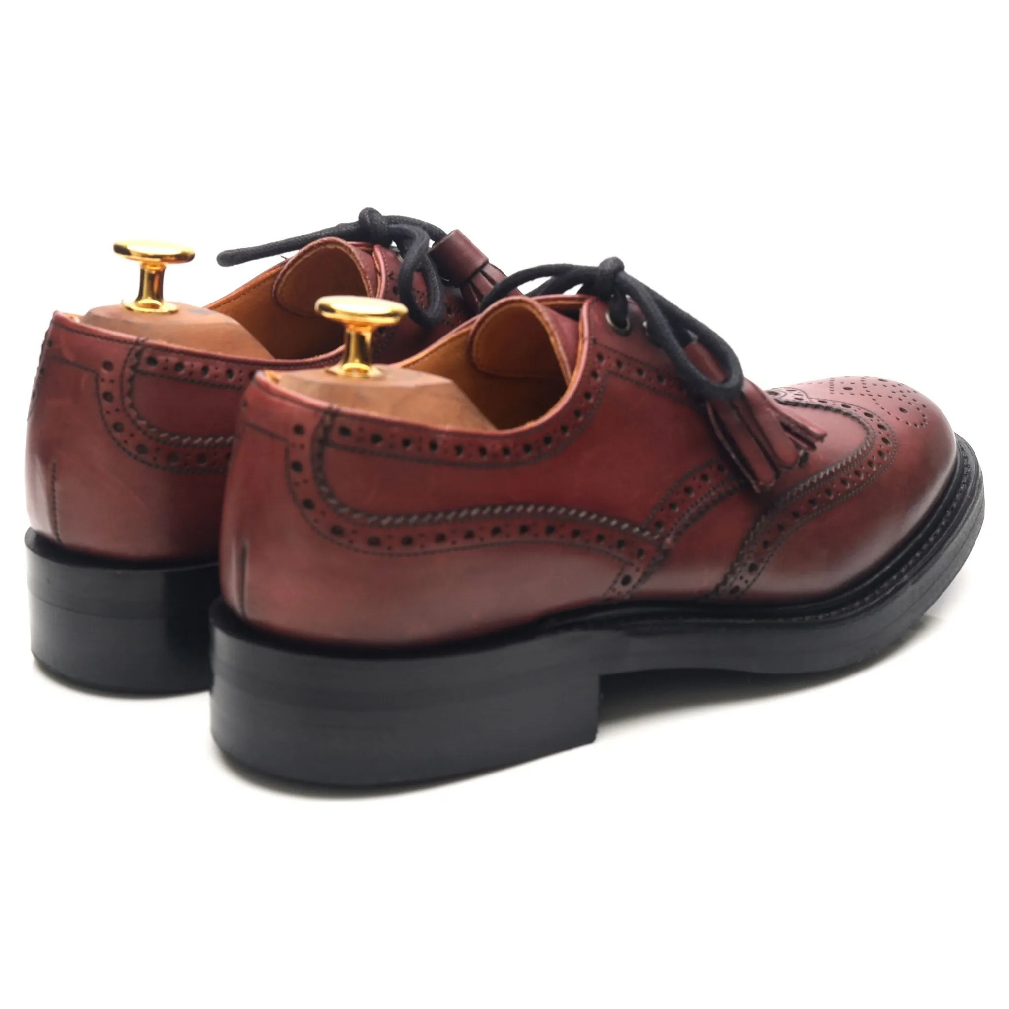 Women's 'Esme' Burgundy Leather Brogues UK 5 D