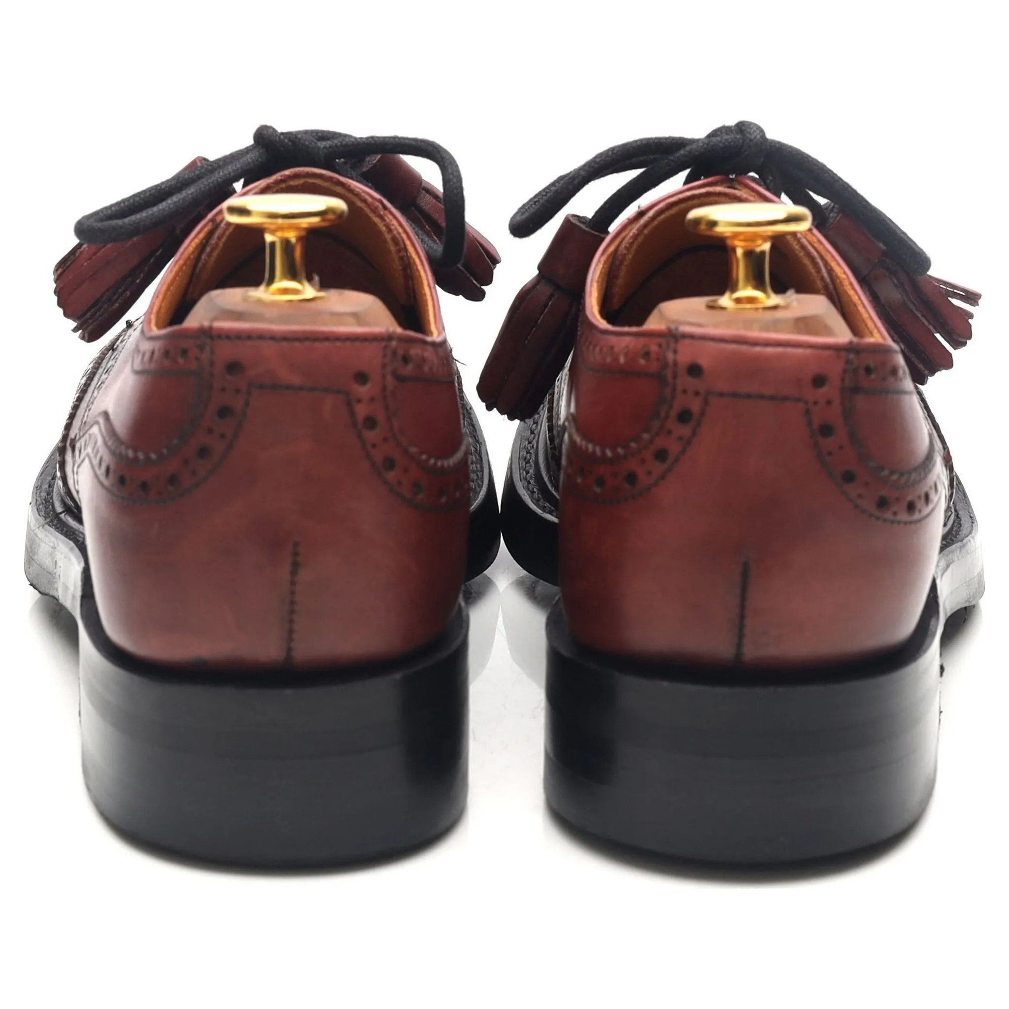 Women's 'Esme' Burgundy Leather Brogues UK 5 D