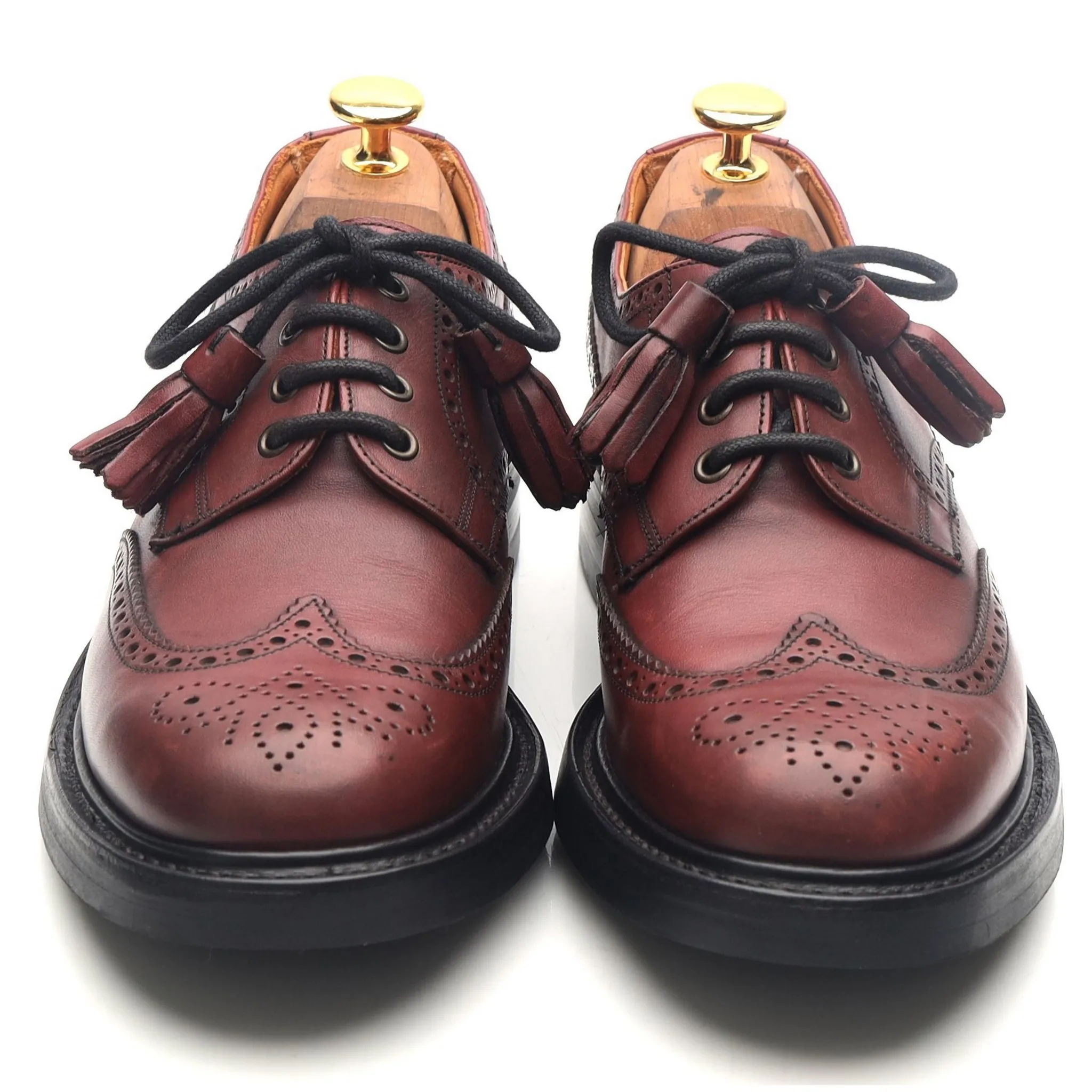 Women's 'Esme' Burgundy Leather Brogues UK 5 D