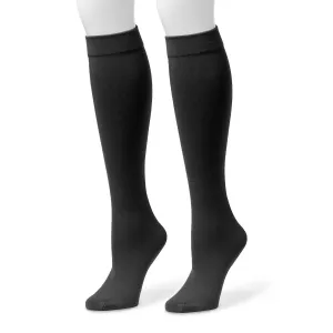 Women's Fleece Lined 2-Pair Pack Knee High Socks