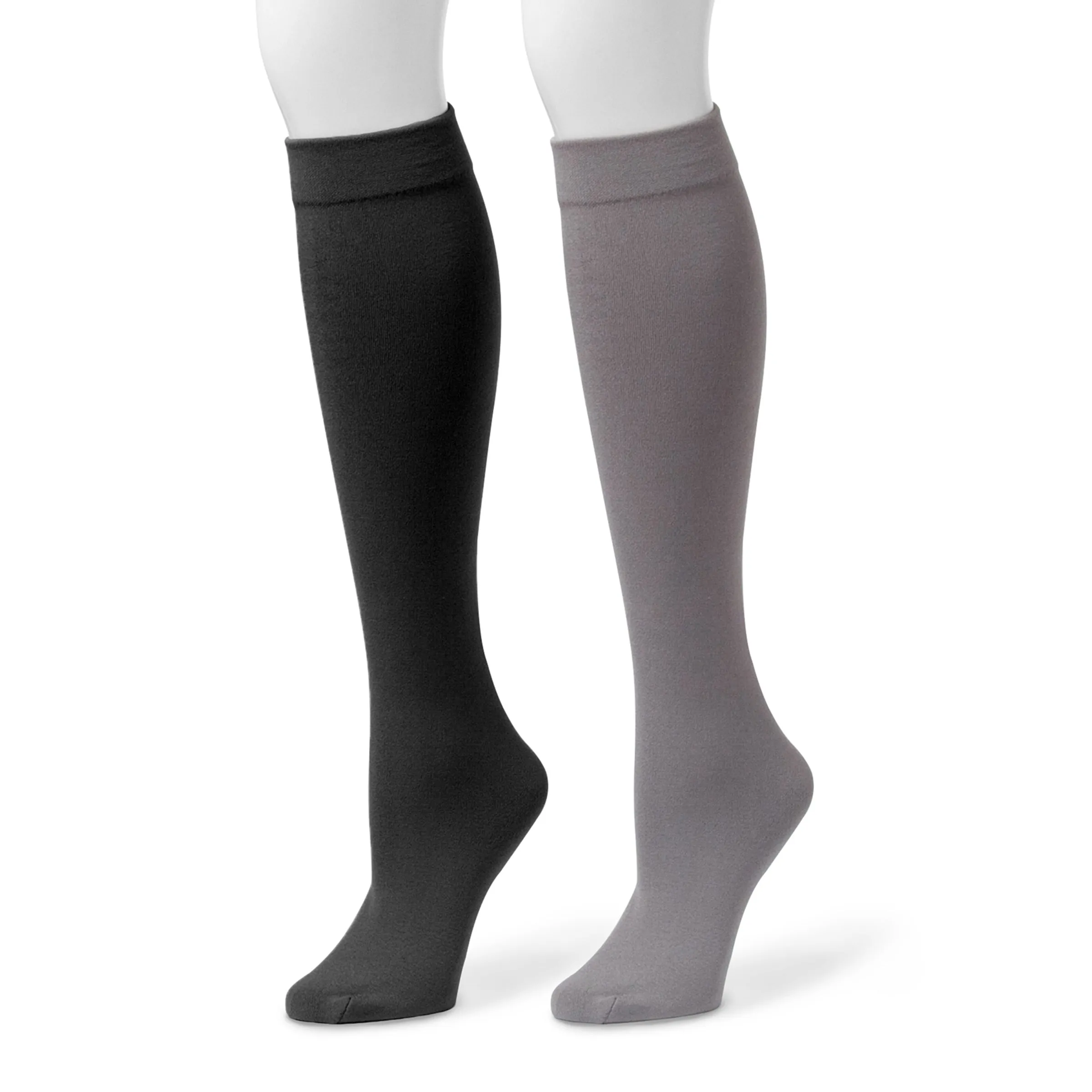 Women's Fleece Lined 2-Pair Pack Knee High Socks