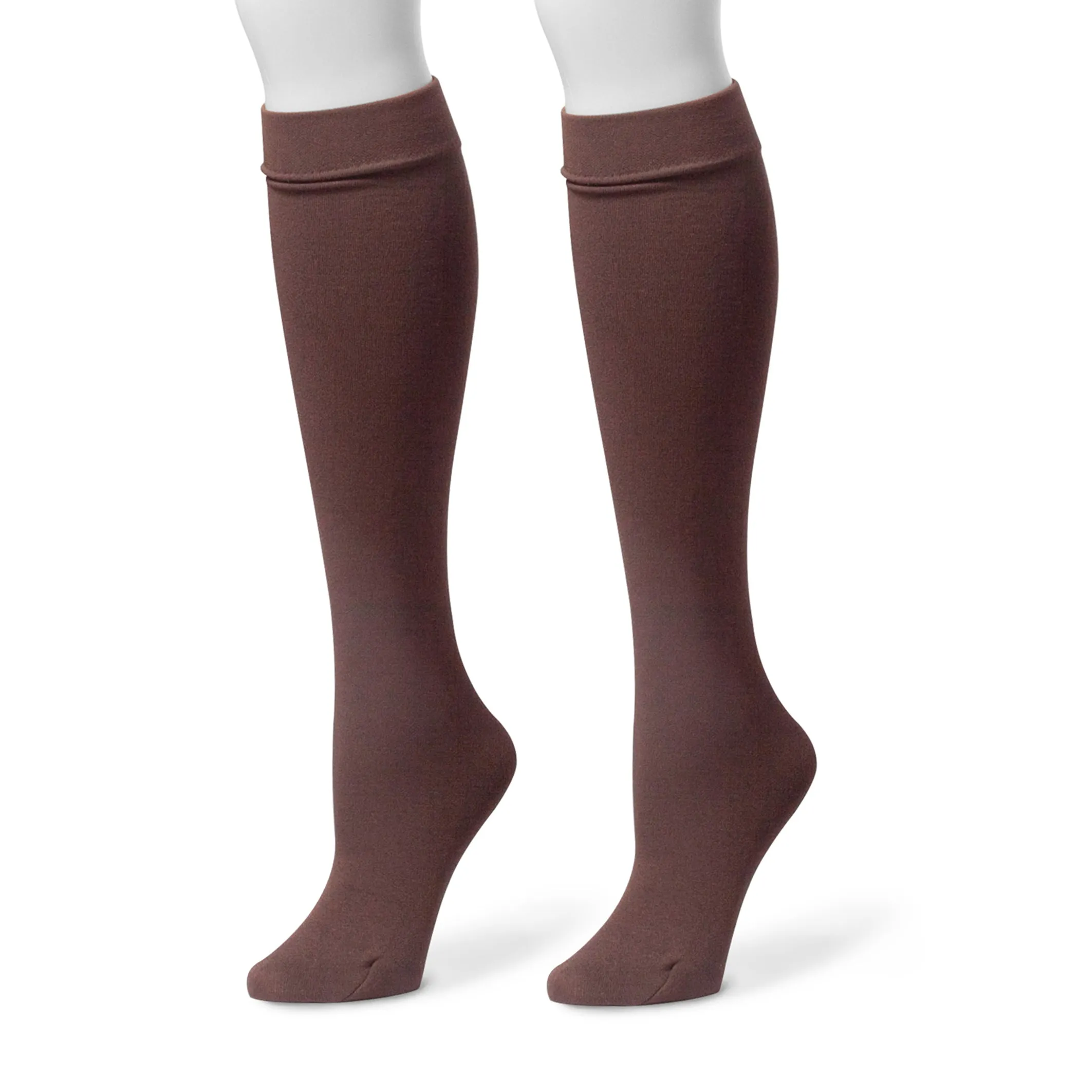 Women's Fleece Lined 2-Pair Pack Knee High Socks