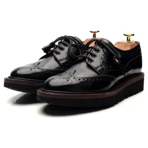 Women's 'Lulu' Black Leather Derby Brogues UK 3 D